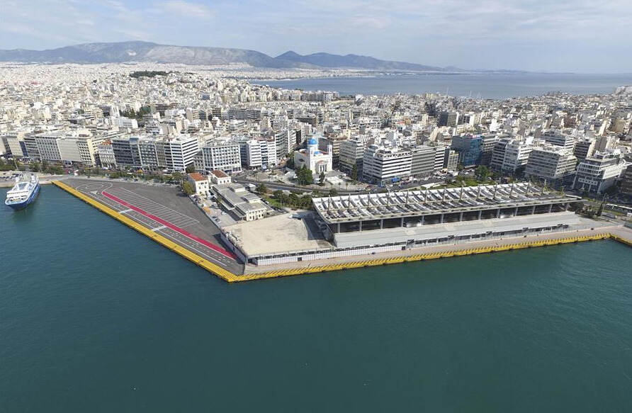 Pireaus Port Authority's office building in Greece