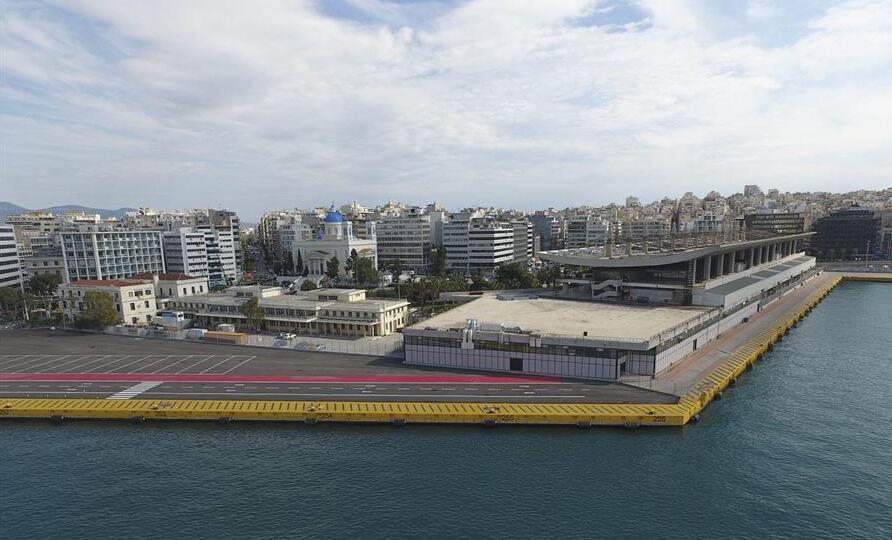 Pireaus Port Authority's office building in Greece