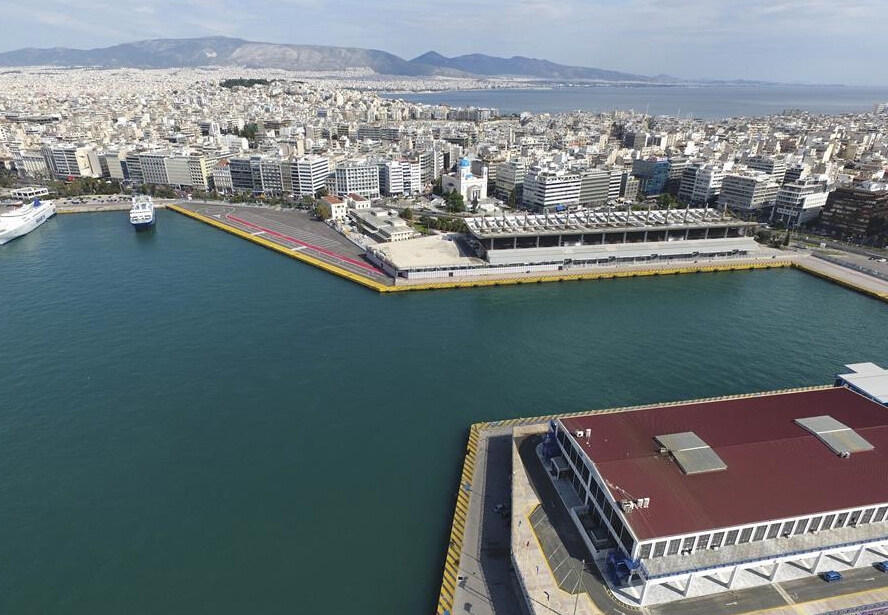 Pireaus Port Authority's office building in Greece