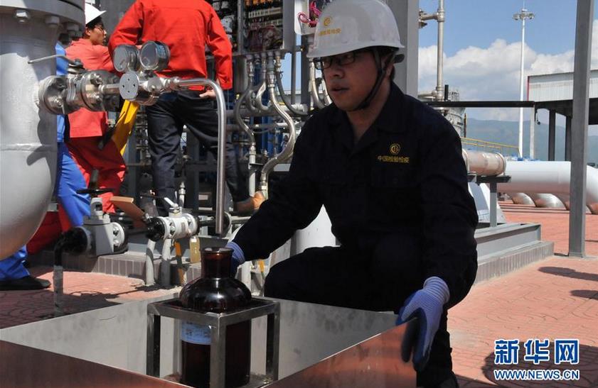 China-Myanmar crude oil pipeline comes into China