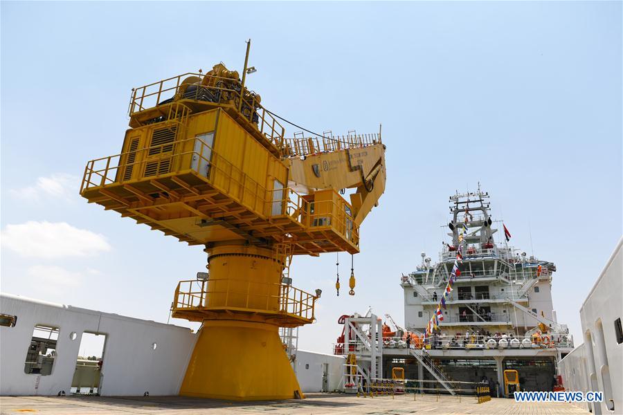 Egypt unveils China-made multi-purpose supply vessel