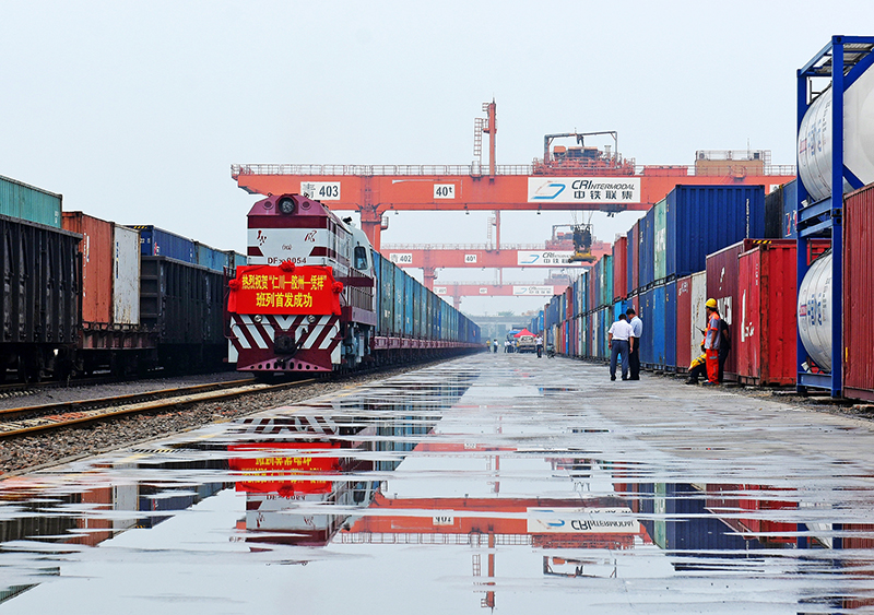  Inchon-Jiaozhou-Pingxiang transport container train service launched