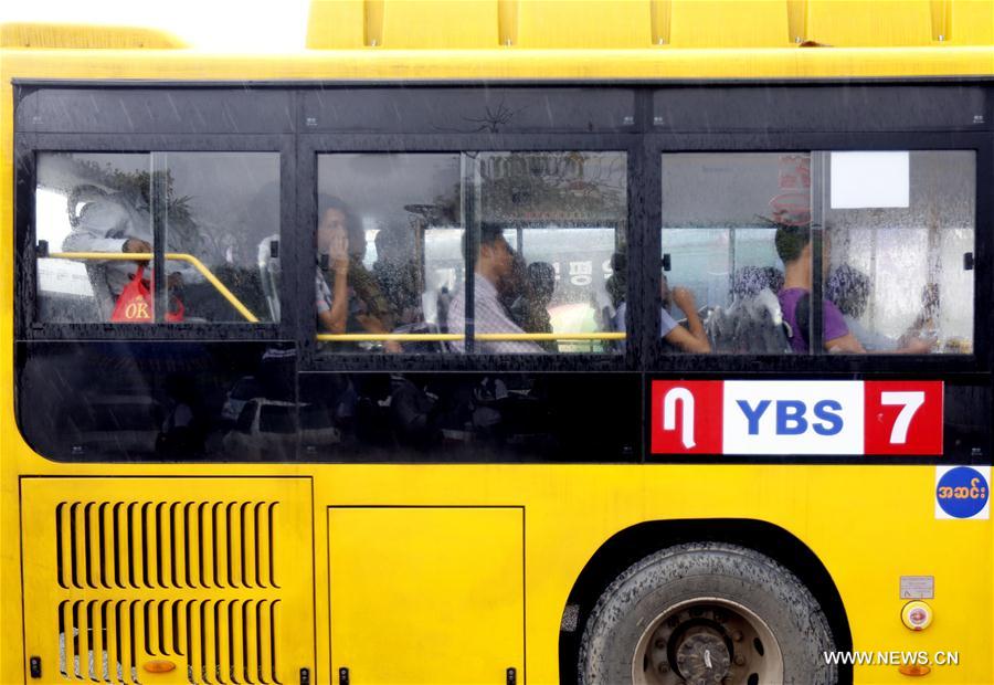 China-manufactured buses seen in Myanmar