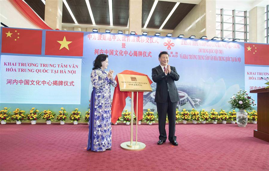 President Xi inaugurates Vietnam-China Friendship Palace