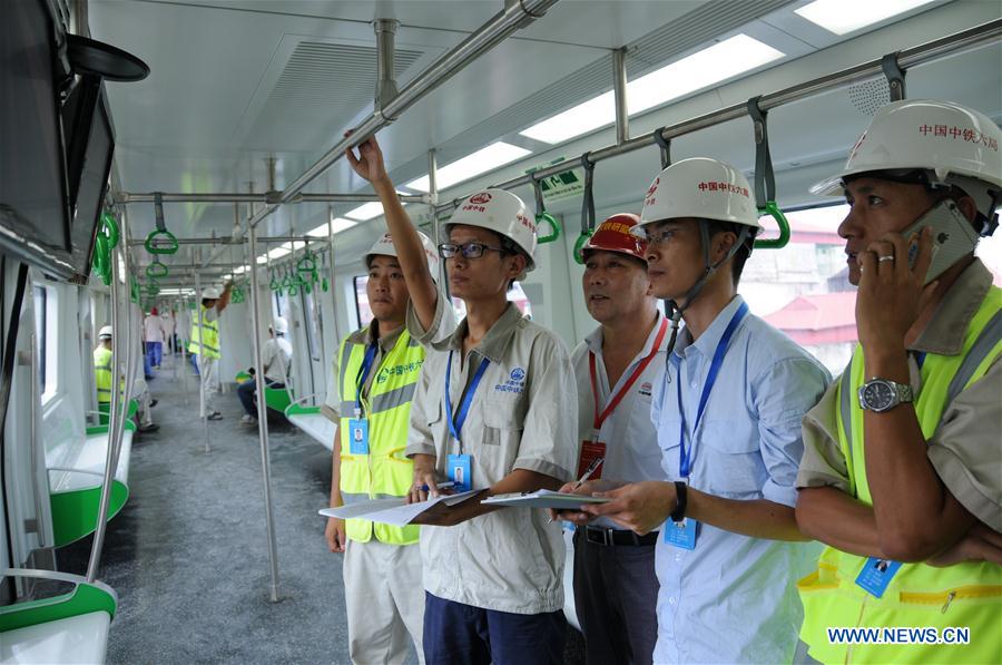 China-constructed urban railway in Vietnam starts final test runs