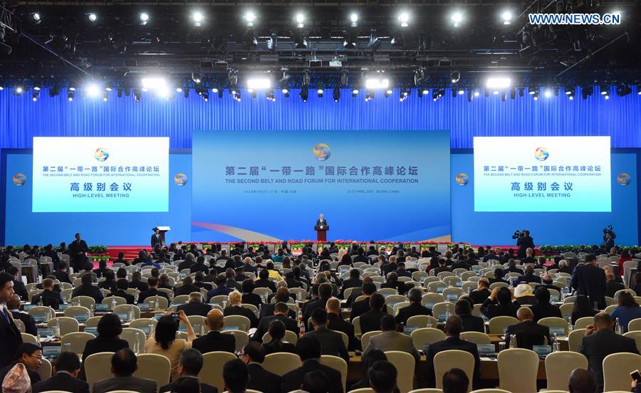 High-level meeting of 2nd Belt and Road Forum held in Beijing