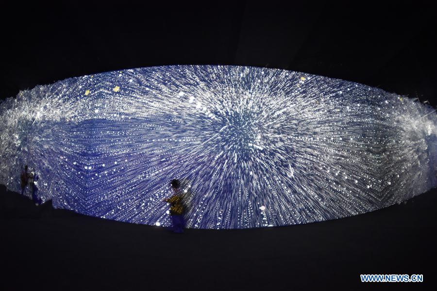 Exhibition featuring digital art held during China Int'l Big Data Industry Expo 2019 