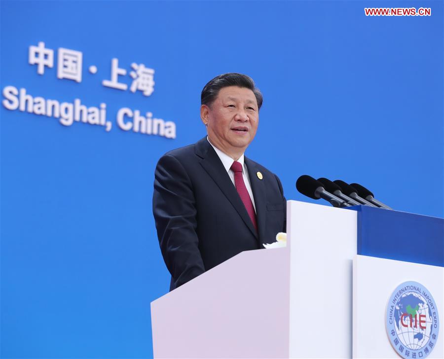 Xi addresses opening ceremony of 2nd int'l import expo