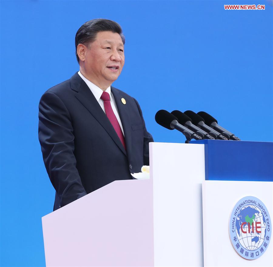 Xi addresses opening ceremony of 2nd int'l import expo