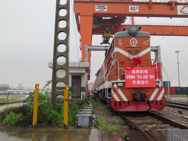 Wuhan sees 800th freight train depart for Europe