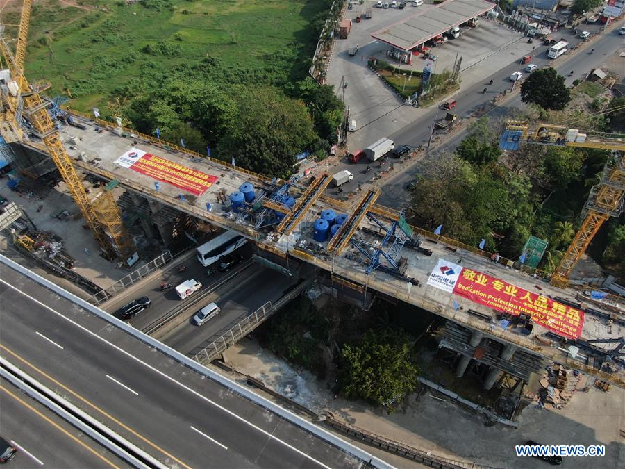 construction site of grand bridge of Jakarta-Bandung High Speed Railway in Indonesia