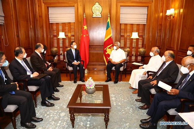 Sri Lankan leaders, senior Chinese diplomat discuss closer bilateral cooperation