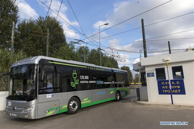 Athens tests Chinese-made electric buses as Greece embraces mobility