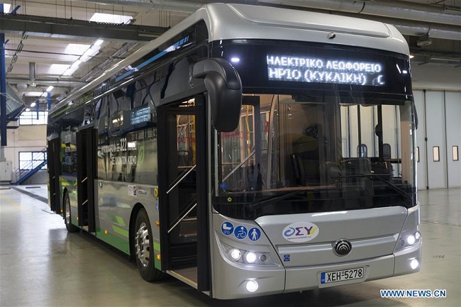 Athens tests Chinese-made electric buses as Greece embraces mobility