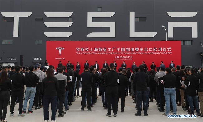 Tesla to export made-in-China Model 3 to Europe