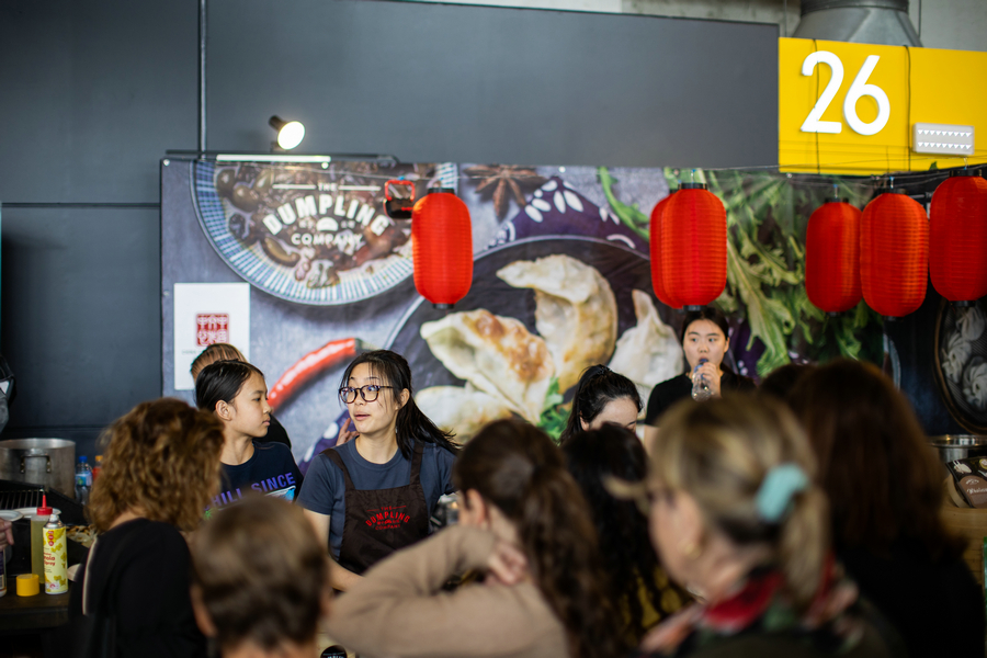 Chinese fried dumplings sizzle at Wellington Food Show