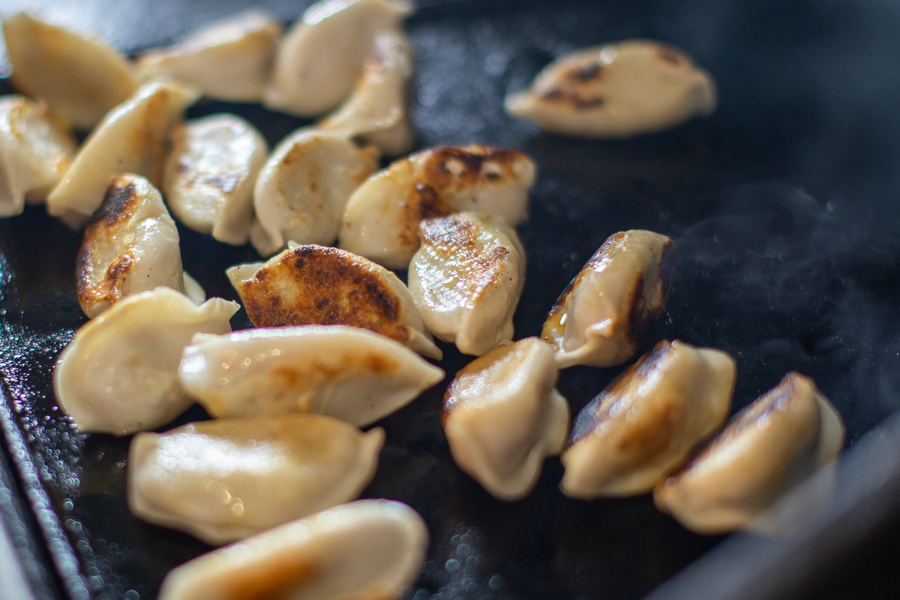 Chinese fried dumplings sizzle at Wellington Food Show