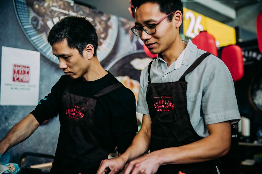 Chinese fried dumplings sizzle at Wellington Food Show