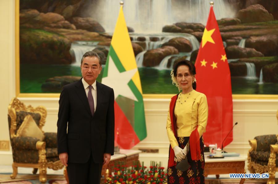 Chinese FM meets Myanmar counterpart on bilateral ties, cooperation