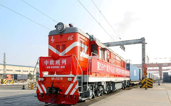 China Railway Express Steel camel caravan along Belt and Road