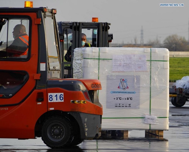 First batch of Chinese coronavirus vaccines arrives in Uzbekistan