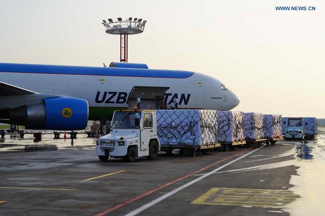 First batch of Chinese coronavirus vaccines arrives in Uzbekistan