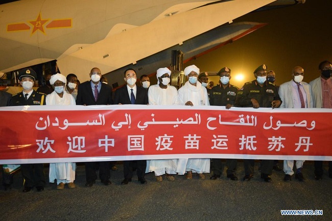 China-donated Sinopharm COVID-19 vaccines arrive in Sudan