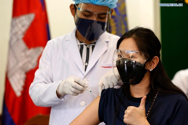 Cambodia starts rollout of China's Sinovac vaccine