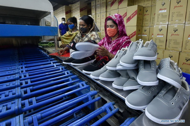 Chinese shoemaker brings jobs, better life to Bangladeshi villagers