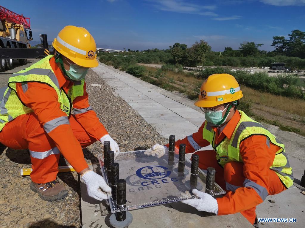 Construction of Jakarta-Bandung HSR overhead catenary system starts