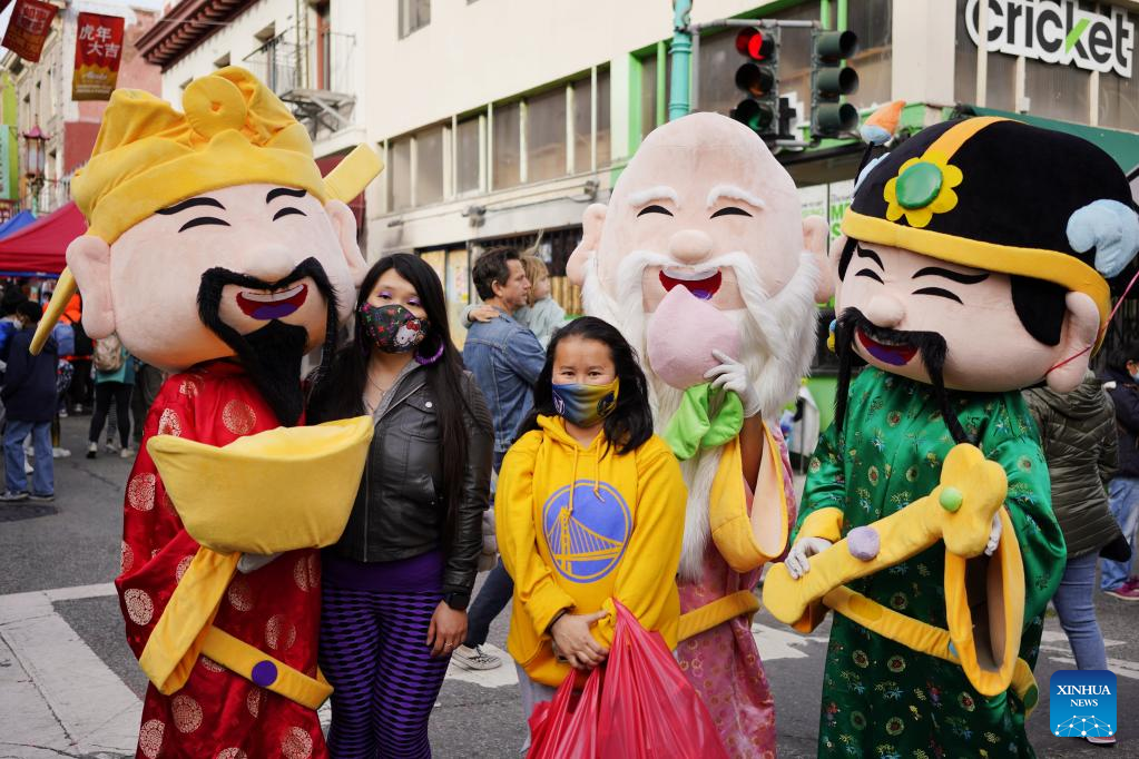 People visit China town's weekend market in San Francisco