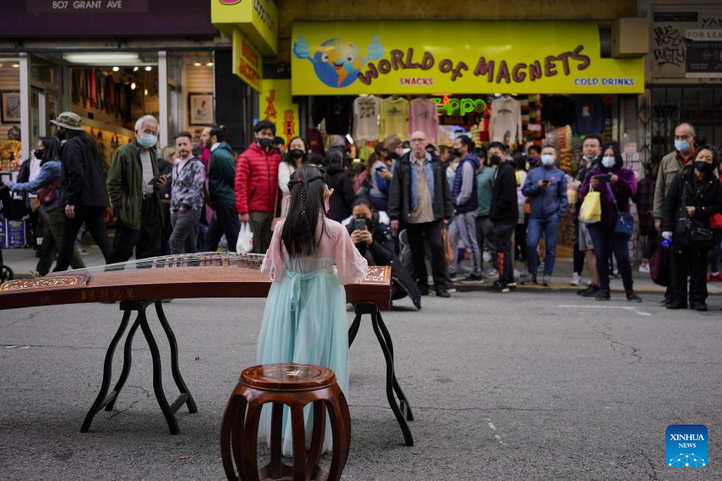 People visit China town's weekend market in San Francisco