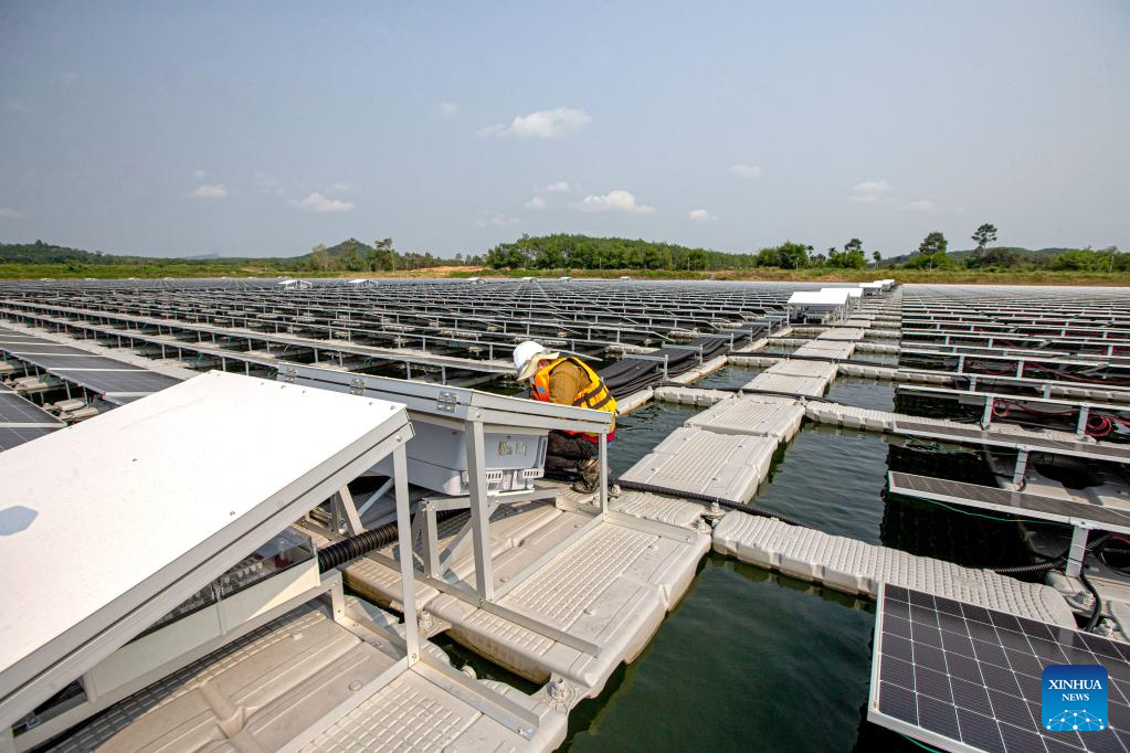 Solar floating project in Thailand's Rayong constructed with support of Huawei