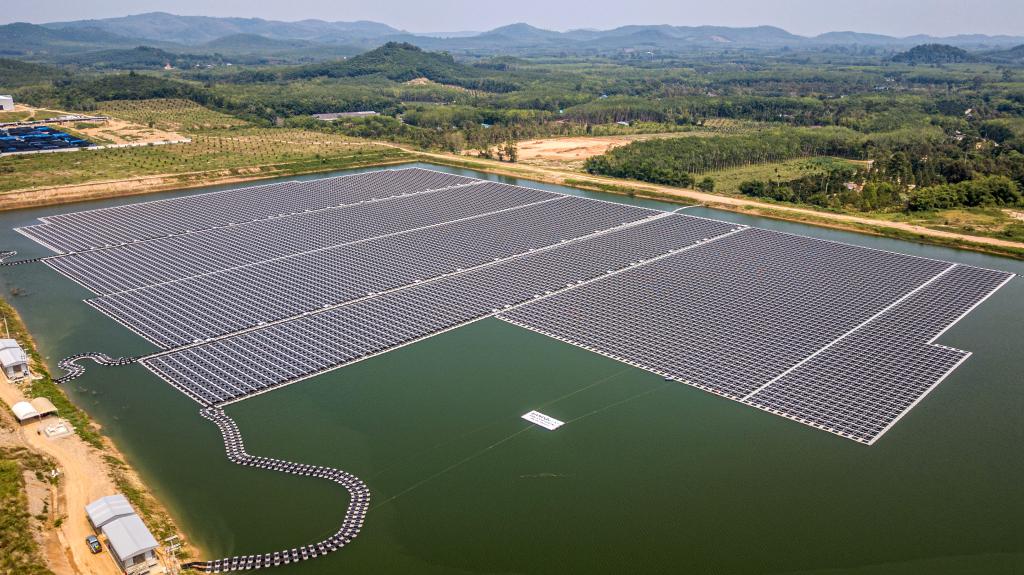 Solar floating project in Thailand's Rayong constructed with support of Huawei