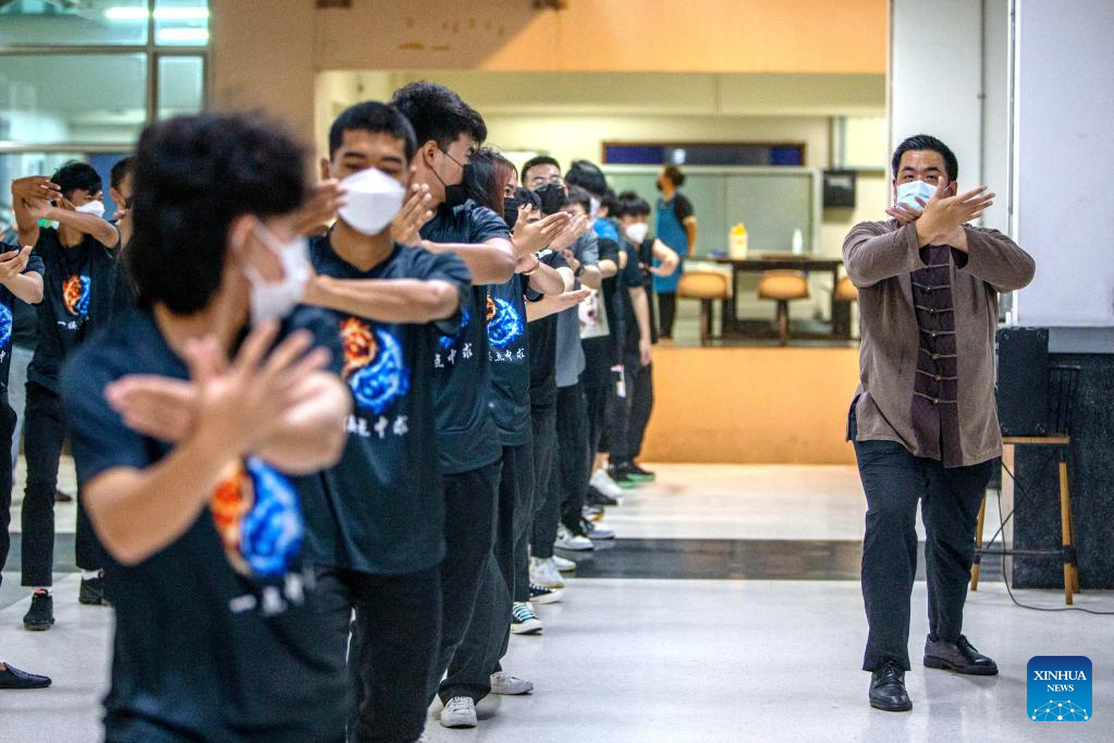 Chinese Tai Chi course organized at university in Bangkok, Thailand