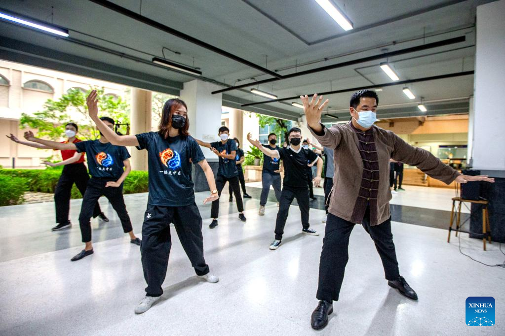 Chinese Tai Chi course organized at university in Bangkok, Thailand