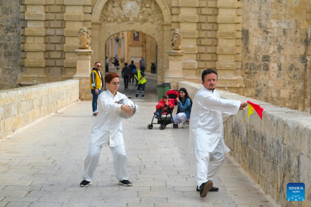 World Taiji Day marked with relay flash mob in Malta