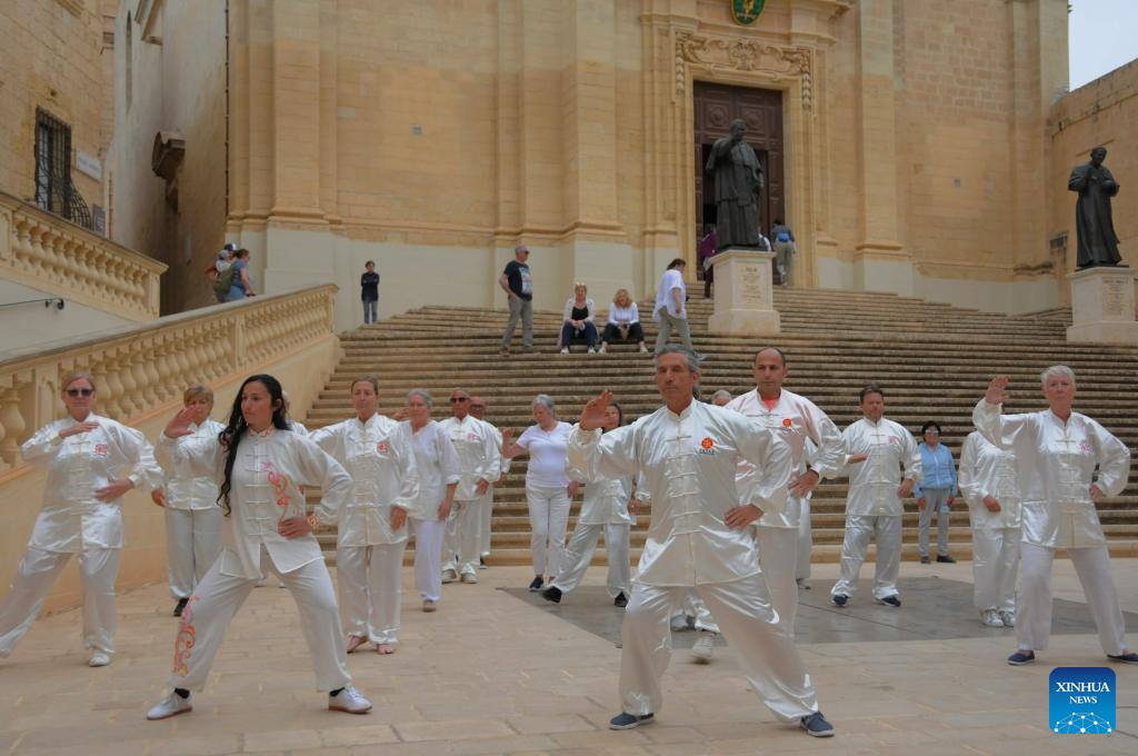 World Taiji Day marked with relay flash mob in Malta