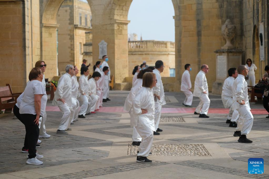 World Taiji Day marked with relay flash mob in Malta