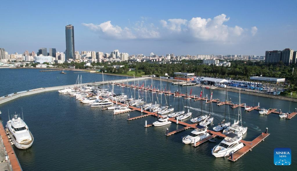 Yacht show held during 2nd China International Consumer Products Expo in Haikou