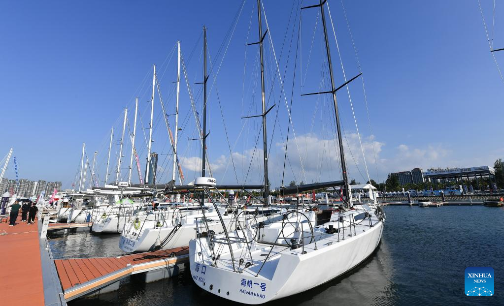 Yacht show held during 2nd China International Consumer Products Expo in Haikou