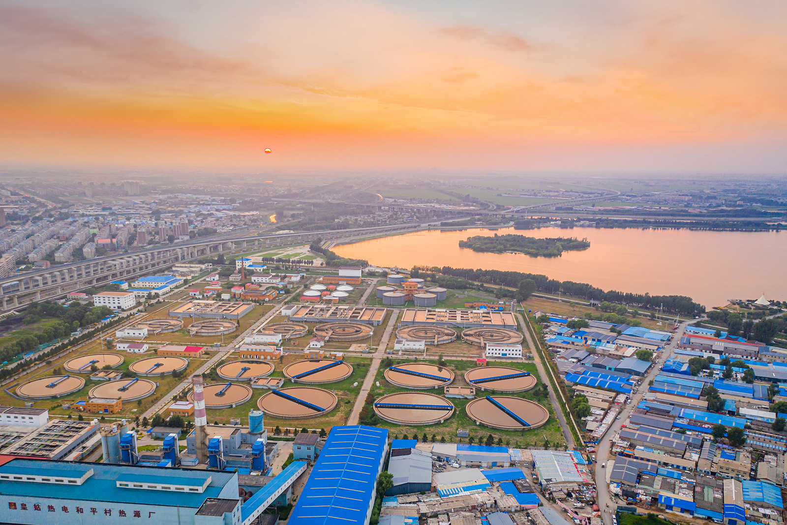 Four sewage treatment plants in Shenyang