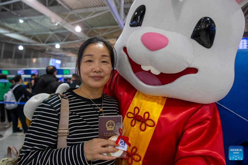 Athens Int'l Airport unveils Rabbit Mascot to celebrate Chinese New Year